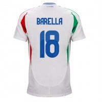 Maglie da calcio Italia Nicolo Barella #18 Seconda Maglia Europei 2024 Manica Corta